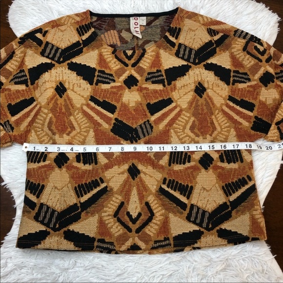 Anthropologie Dolan Cropped Boxy Textured Top - Picture 7 of 9